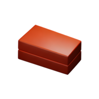 brick 3d rendering icon illustration png