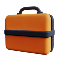 suitcase 3d rendering icon illustration png