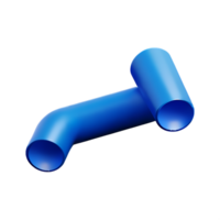 pipe 3d rendering icon illustration png