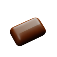 choklad stänk 3d tolkning ikon illustration png