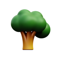 broccoli 3d tolkning ikon illustration png