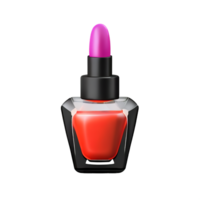 nail polish 3d rendering icon illustration png