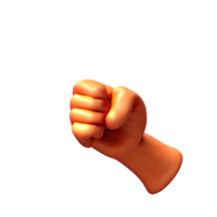 fist 3d rendering icon illustration png