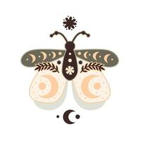 Illustration with butterflies vector