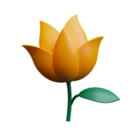 jasmine flower 3d rendering icon illustration png