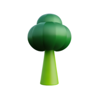 broccoli 3d tolkning ikon illustration png