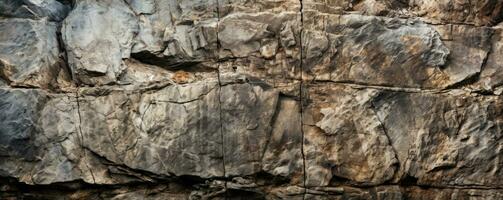 Rocky cave wall textures up close background with empty space for text photo