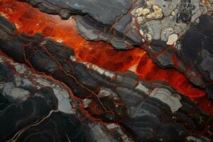 Detailed close up images showcasing complex mineral textures in mountain caves photo