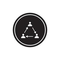management process icon vector