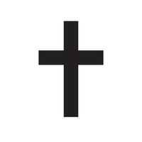 Christian cross icon vector