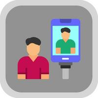 Selfie Vector Icon Design