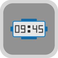 Digital clock Vector Icon Design
