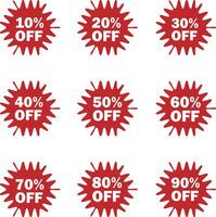 set of sale tags, label, stickers, Discount, offers vector