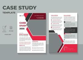 Corporate Business Case study or Marketing  flyer template  Design vector