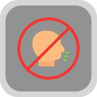 No shouting Vector Icon Design