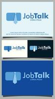 Briefcase and tie logo template vector