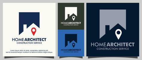 Home building services logo template vector