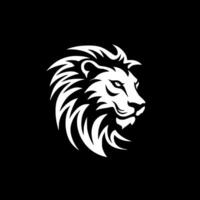 Lion, Black and White Vector illustration