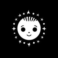 Baby - Black and White Isolated Icon - Vector illustration