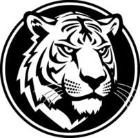 Tiger, Black and White Vector illustration