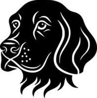 perro, negro y blanco vector ilustración