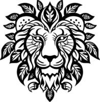 Lion - Minimalist and Flat Logo - Vector illustration