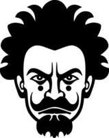 Clown, Minimalist and Simple Silhouette - Vector illustration