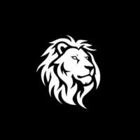 Lion, Black and White Vector illustration