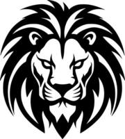 Lion - Black and White Isolated Icon - Vector illustration