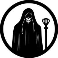 Death - Black and White Isolated Icon - Vector illustration