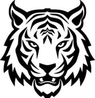 tigre, negro y blanco vector ilustración