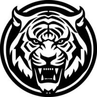 tigre, minimalista y sencillo silueta - vector ilustración