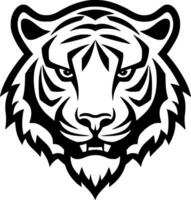 tigre, negro y blanco vector ilustración