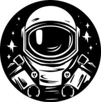 astronauta - minimalista y plano logo - vector ilustración