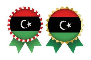 vector medalla conjunto diseños de Libia modelo