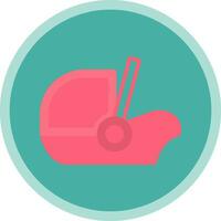 Baby car seat Vector Icon Design