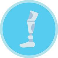 Robot leg Vector Icon Design