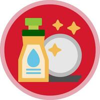 Dish washing Vector Icon Design