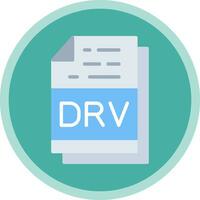 Drv File Format Vector Icon Design