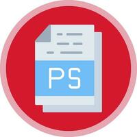 PS File Format Vector Icon Design