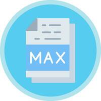 Max File Format Vector Icon Design