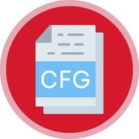 Cfg File Format Vector Icon Design