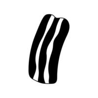 Bacon doodle symbol vector