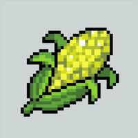 Pixel art illustration Corn. Pixelated Corn. Corn Farm icon pixelated for the pixel art game and icon for website and video game. old school retro. vector