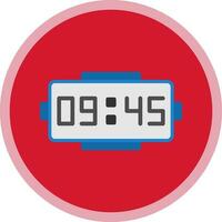 Digital clock Vector Icon Design