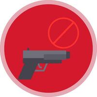 Gun ban Vector Icon Design