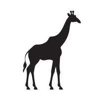 giraffe silhouette Vector