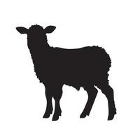 lamb silhouette Vector