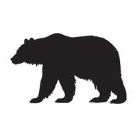 bear silhouette Vector