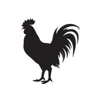 rooster silhouette Vector